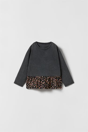 Image 0 of COMBINATION PLUSH TOP from Zara
