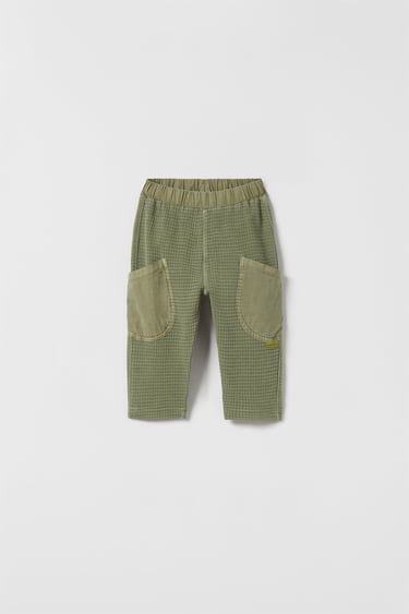 Image 0 of WAFFLE TROUSERS from Zara