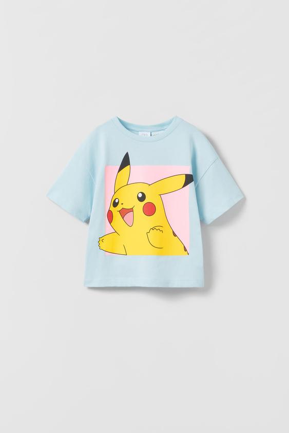 ピカチュウ ポケモン Tm C ニンテンドー Tシャツ 空色 Zara Japan 日本 ピカチュウ ポケモン Tm C ニンテンドー Tシャツ 空色 Zara Japan 日本