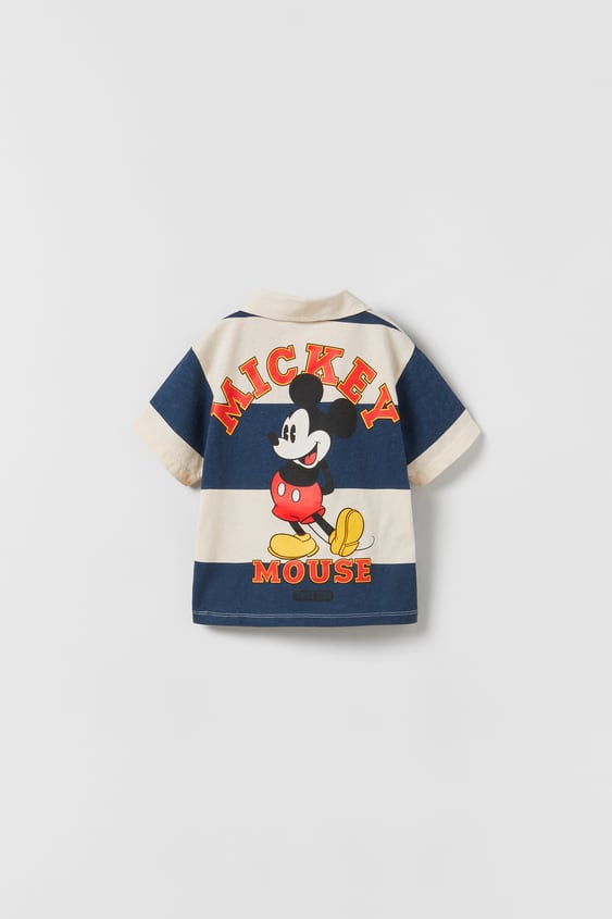 Encouragement Stop by vocal MICKEY MOUSE © DISNEY POLO - Blue | ZARA United States