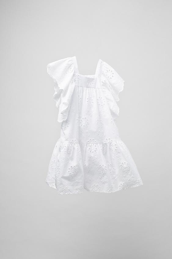 エンブロイダリー ワンピース ホワイト Zara Japan 日本 エンブロイダリー ワンピース ホワイト Zara Japan 日本