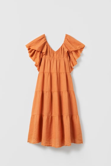 Image 0 of MAXI LINEN DRESS - LIMITED EDITION from Zara