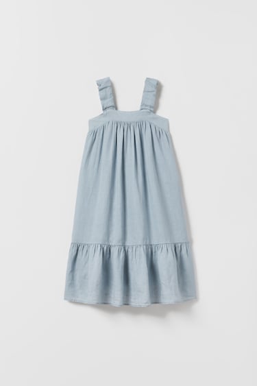 Image 0 of LINEN DRESS WITH CUT-OUT DETAIL - LIMITED EDITION from Zara