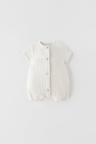 Image 0 of TEXTURED ROMPER from Zara