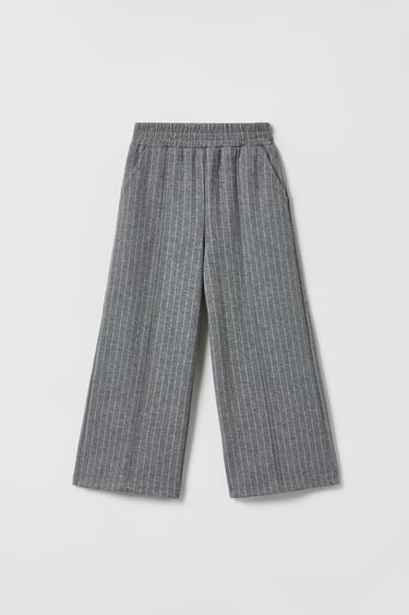 Image 0 of PINSTRIPE CULOTTES WITH PIPING from Zara