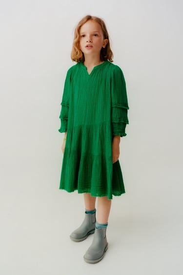 Image 0 of TEXTURED ASYMMETRIC PANEL DRESS - LIMITED EDITION from Zara