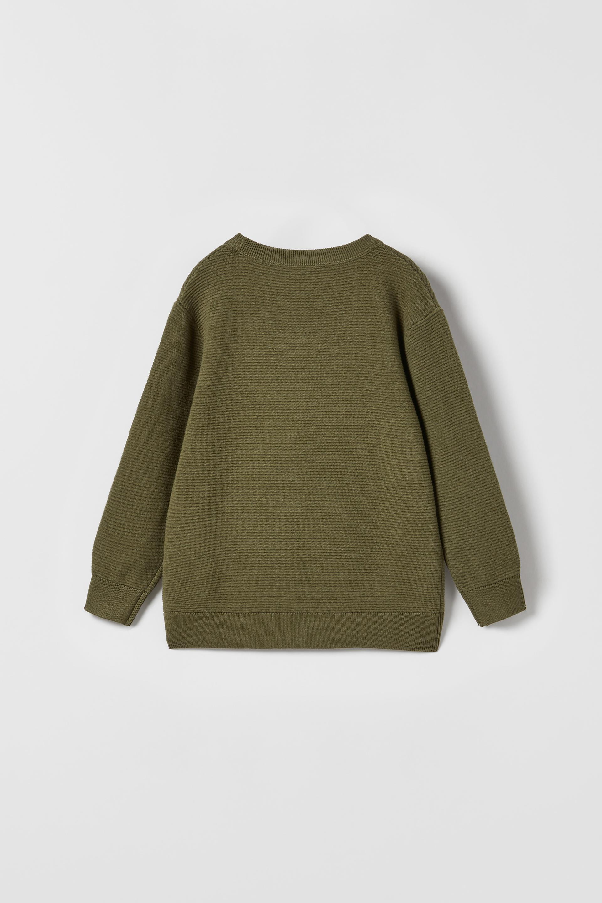 OTTOMAN KNIT SWEATER - Black | ZARA 