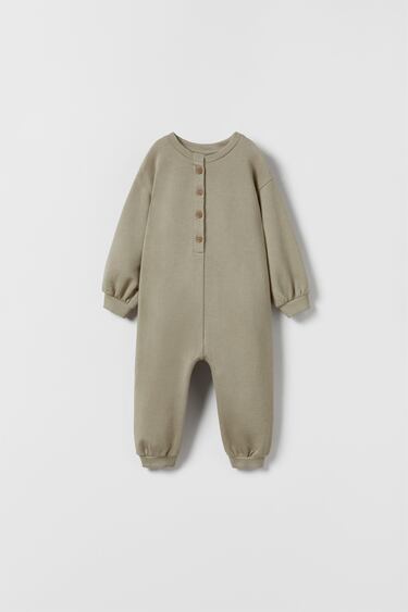 Image 0 of BABY/ HAPPY SOUL FANTASTIC VIBES PLUSH JUMPSUIT from Zara