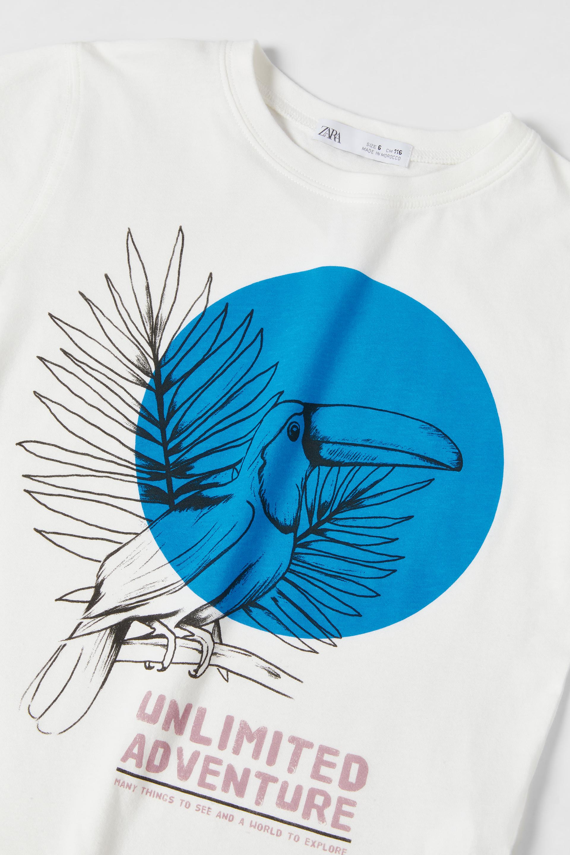 Toucan t shirt zara Clearance