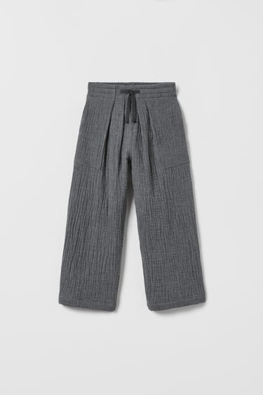 Image 0 of TEXTURED TROUSERS from Zara