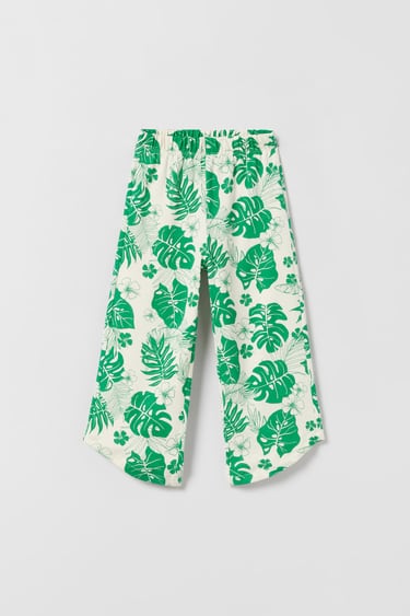 Image 0 of PRINTED CULOTTE TROUSERS from Zara