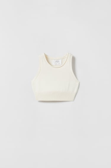Image 0 of PLAIN KNIT TOP from Zara
