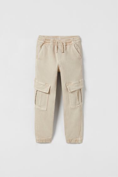 Image 0 of HIGH STRETCH JOGGER CARGO PANTS from Zara