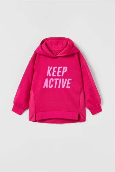 Image 0 of SPORTY CONTRAST HOODIE from Zara