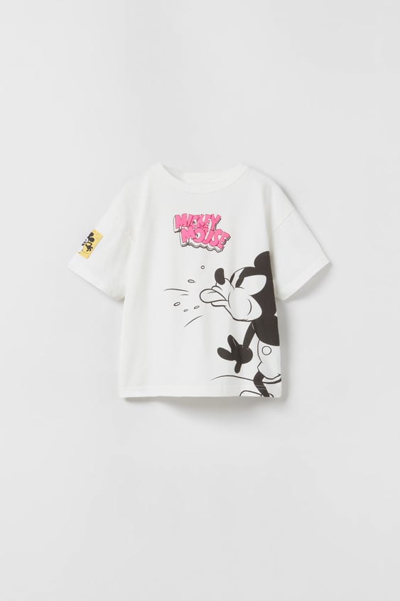 ミッキーマウス C ディズニー Tシャツ ホワイト Zara Japan 日本