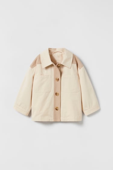 Image 0 of CONTRAST OVERSHIRT from Zara