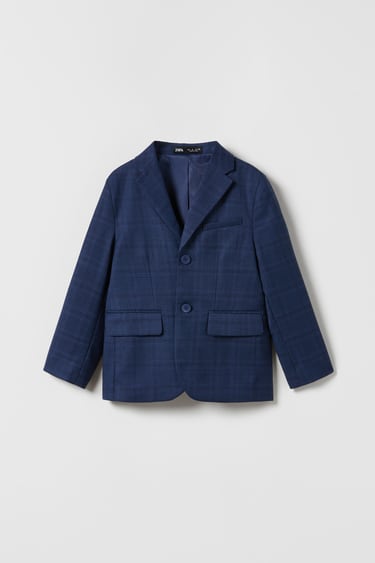 Image 0 of CHECK SUIT BLAZER from Zara