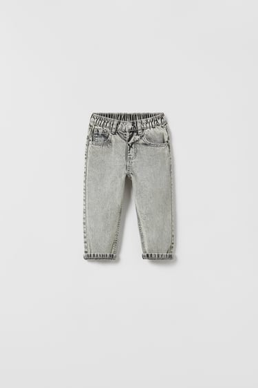 Image 0 of ACID WASH COLOUR JEANS from Zara