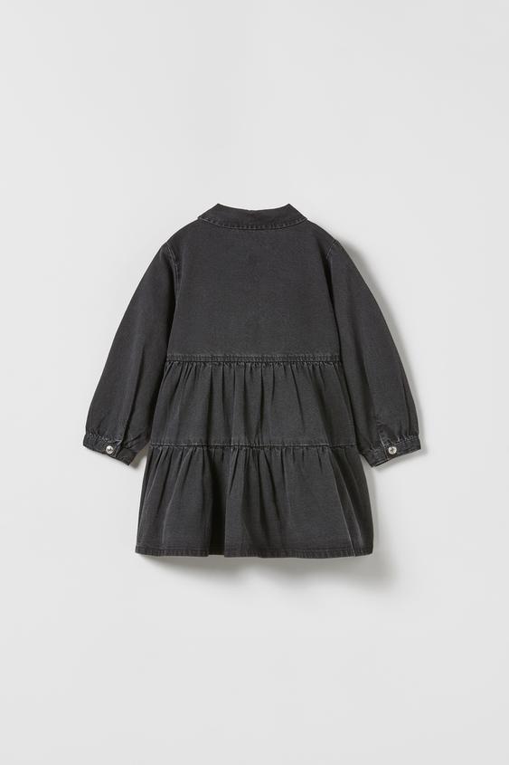 デニム シャツワンピース ブラック Zara Japan 日本 デニム シャツワンピース ブラック Zara Japan 日本