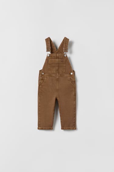 DENIM DUNGAREES WITH POCKET