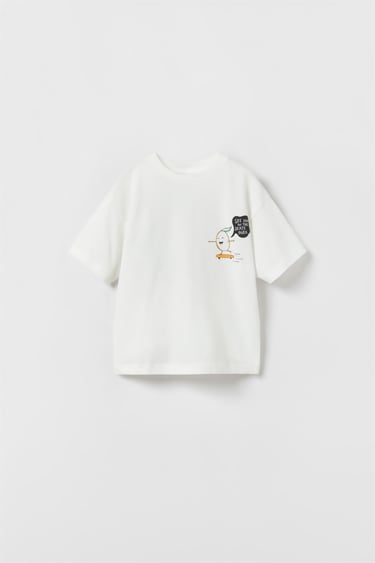 Image 0 of EMBROIDERED LEMON T-SHIRT from Zara
