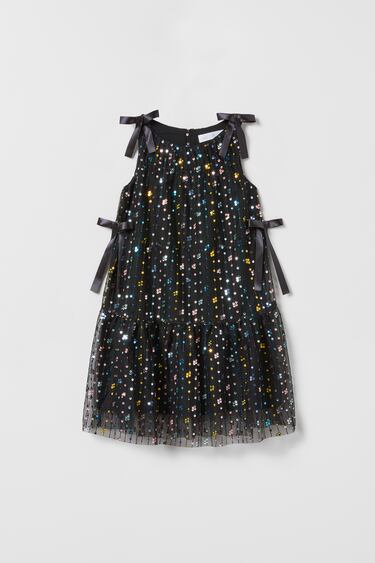 Image 0 of COLORFUL SEQUIN DRESS from Zara