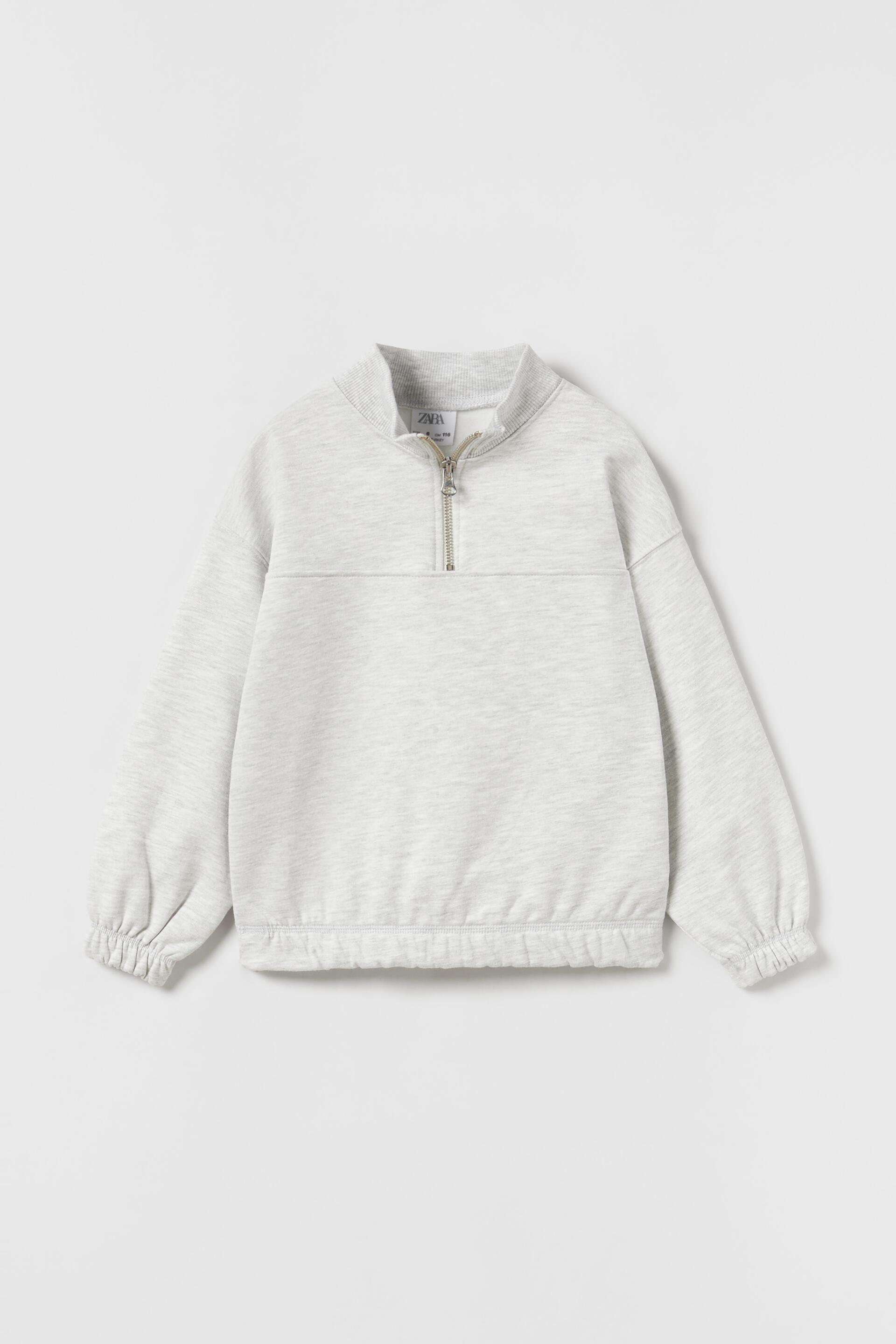 High collar sweatshirt zara Clearance