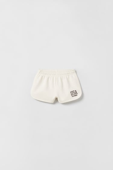 Image 0 of EMBROIDERED BERMUDA SHORTS from Zara