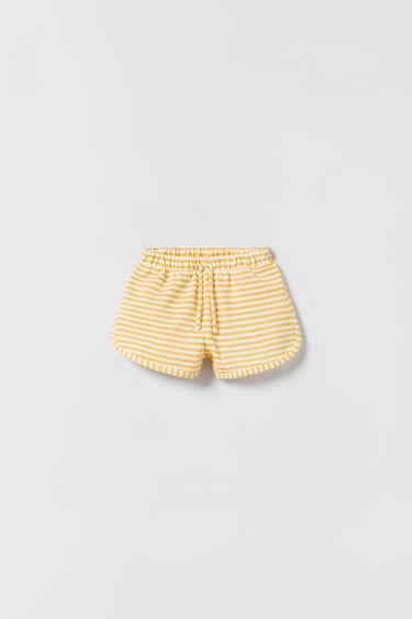 TEXTURED STRIPED SHORTS