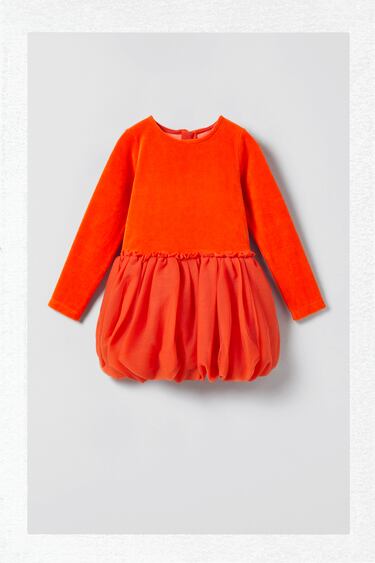 Image 0 of CONTRAST PUMPKIN DRESS COSTUME from Zara