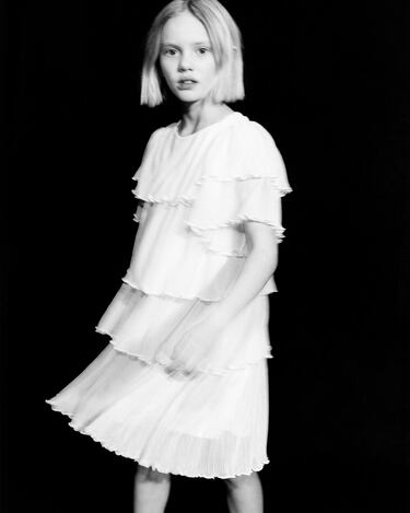 Image 0 of DRESS WITH TULLE FRILLS from Zara