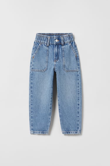 Image 0 of PAPERBAG JEANS from Zara
