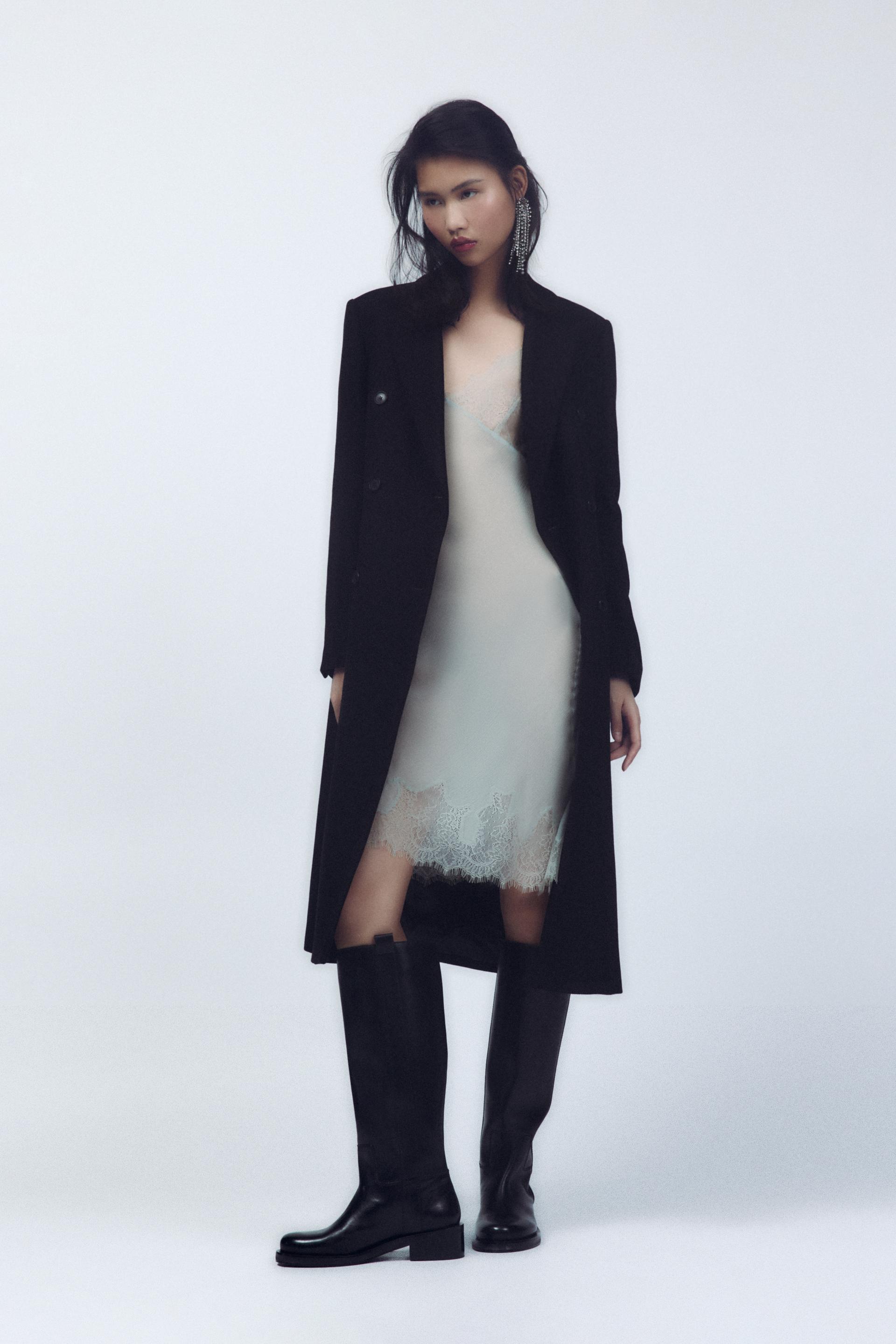 FLAT LEATHER KNEE HIGH BOOTS - Black | ZARA United States Flat Black Leather Knee High Boots FLAT LEATHER KNEE HIGH BOOTS - Black | ZARA United States Flat Black Leather Knee High Boots