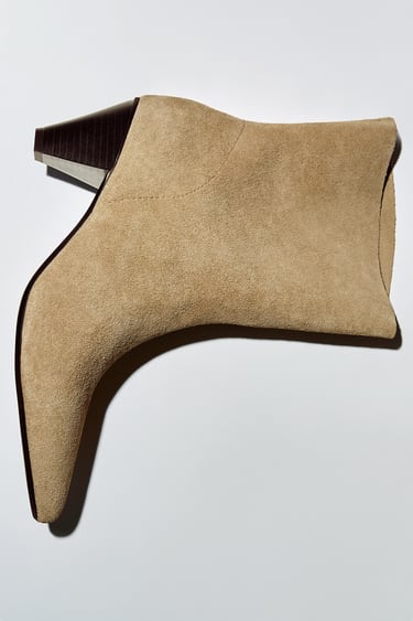 Image 0 of SOFT SUEDE ANKLE BOOTS from Zara