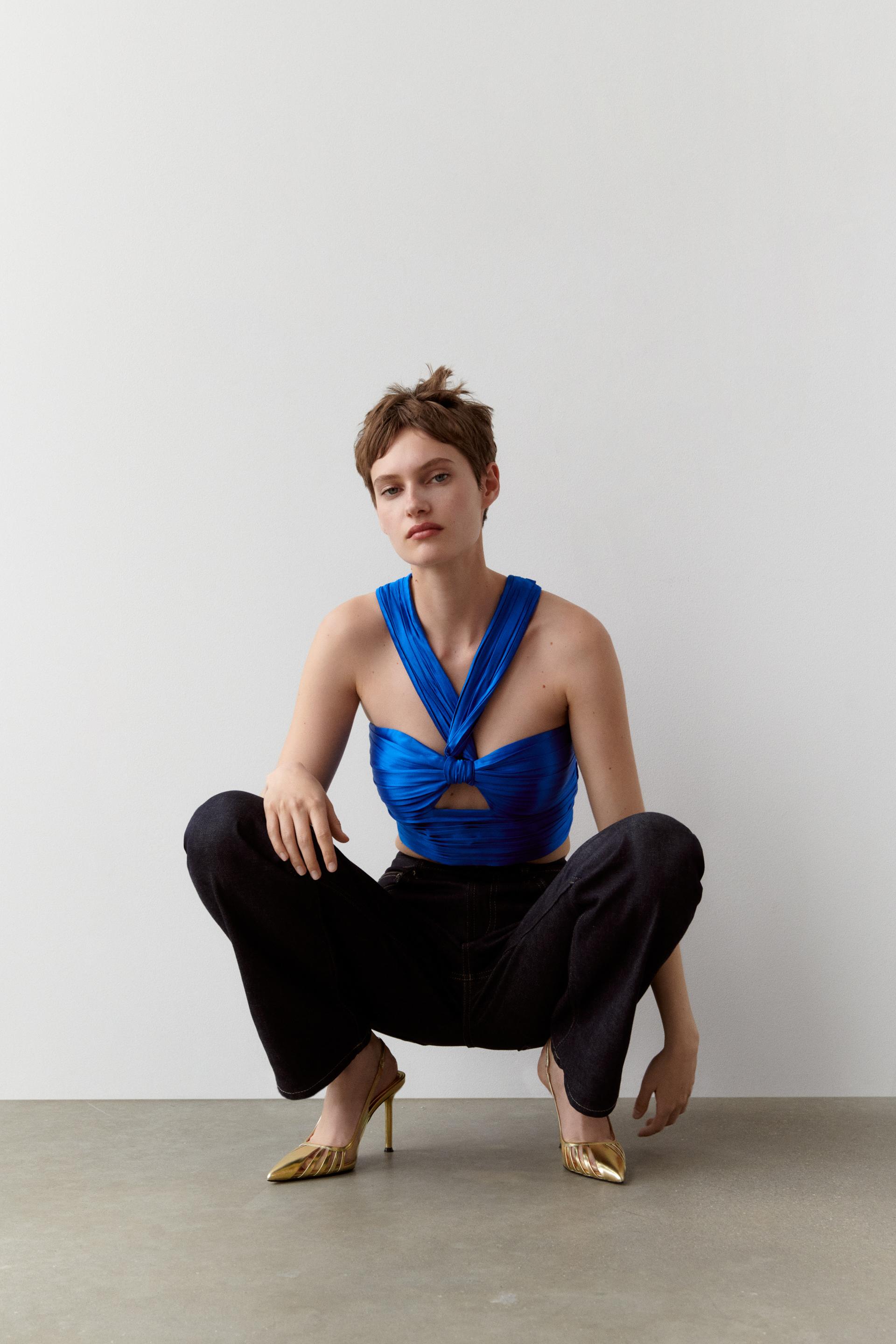 gold slingback heels zara