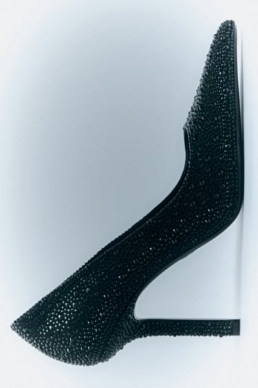 Image 0 of HIGH-HEEL SHOES WITH RHINESTONES from Zara