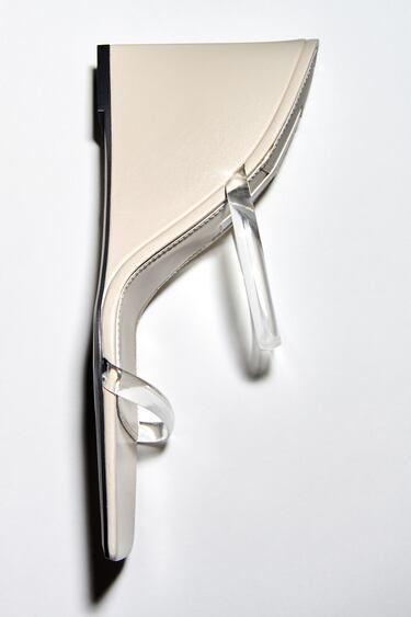 Image 0 of VINYL HIGH-WEDGE SANDALS from Zara