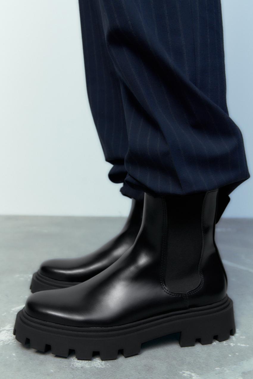 Zara basic black boots Clearance