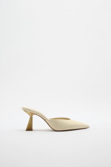 Image 0 of LEATHER MULES from Zara