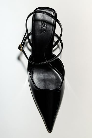 Image 0 of PATENT EFFECT HIGH HEELED SHOES from Zara