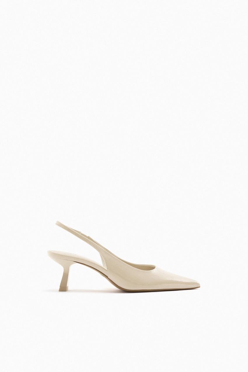 Zara white court shoes Clearance