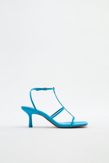 STRAPPY MID-HEIGHT HEELED SANDALS