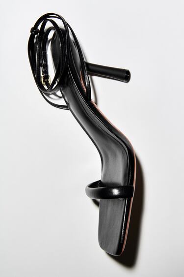 Image 0 of HIGH HEEL LEATHER SANDALS from Zara