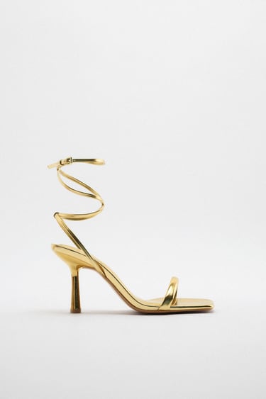 Image 0 of LACE UP HIGH-HEEL SANDALS from Zara