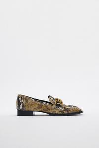 Animal print loafers zara clearance