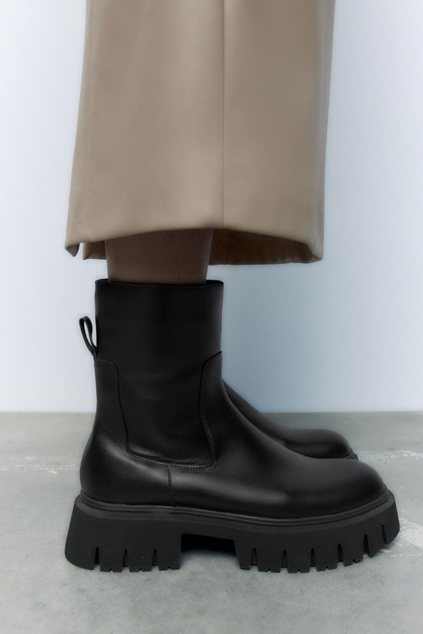 Zara chunky track sole boots Clearance