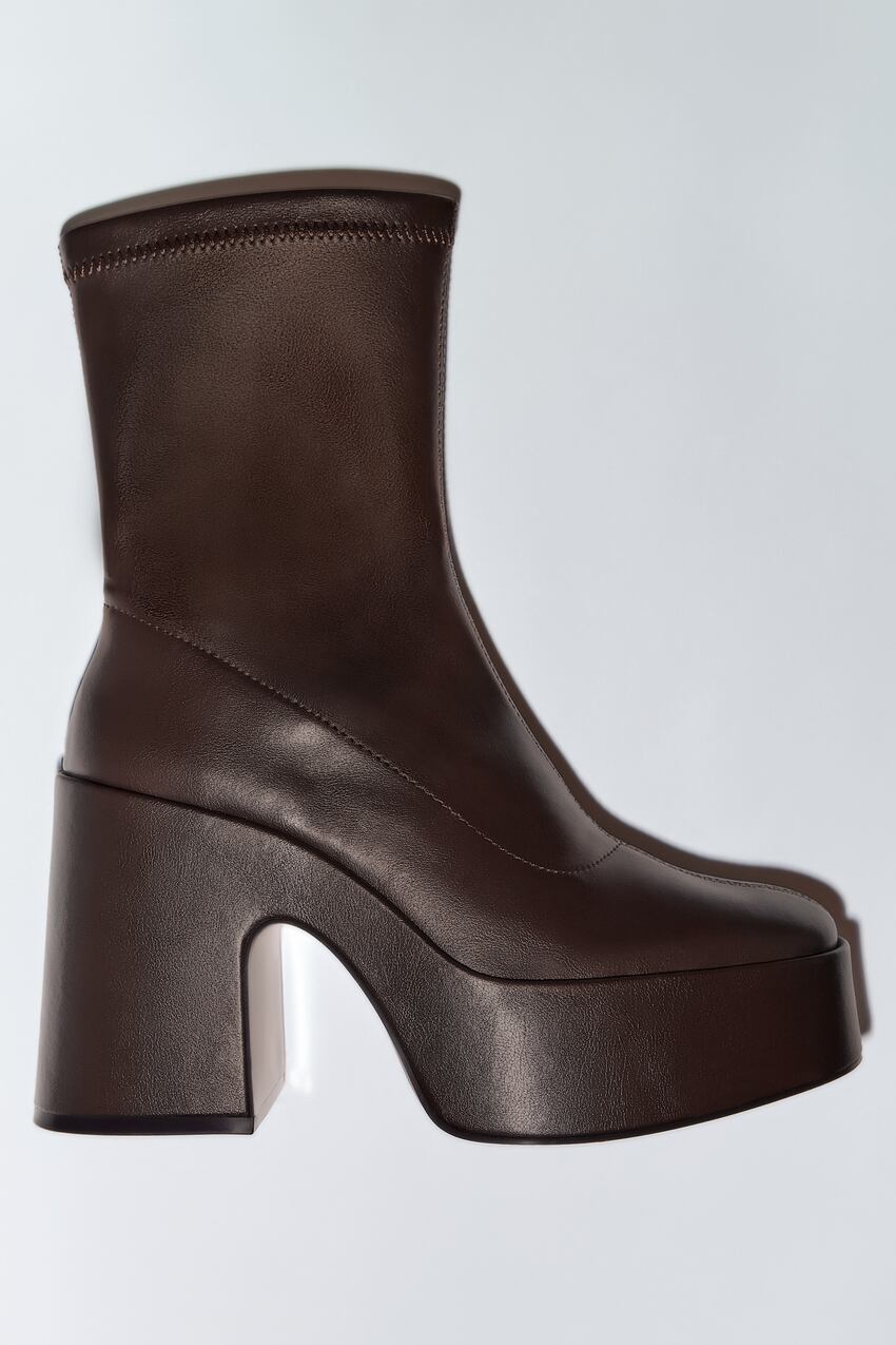 zara.com | Platform Heeled Ankle Boots