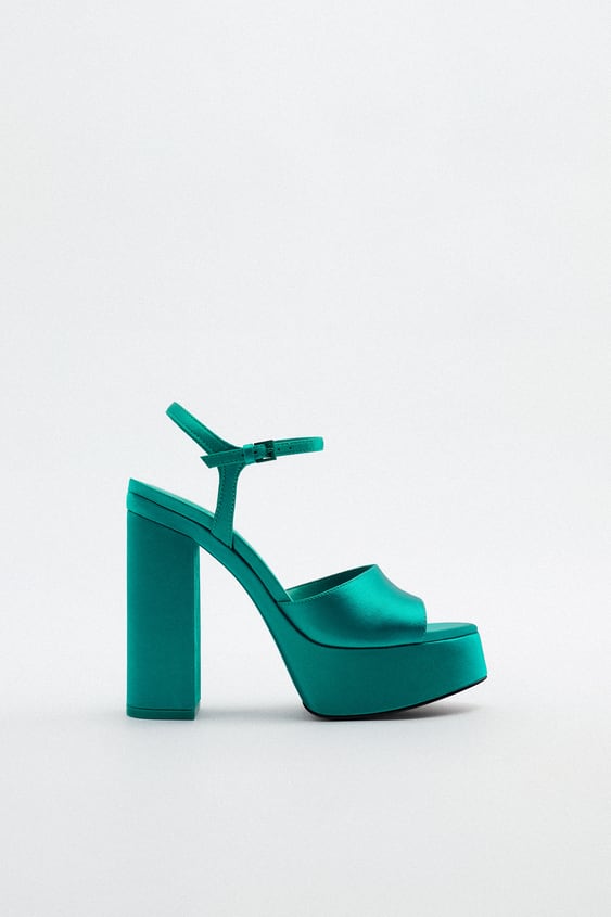 zara.com | High heel platform sandals
