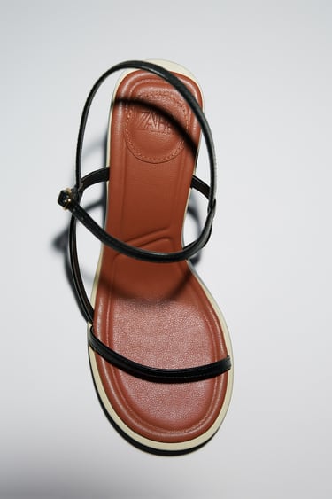 Image 0 of HIGH-HEEL STRAPPY SANDALS from Zara