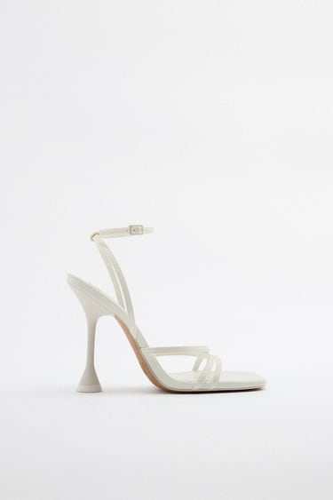 Image 0 of HIGH HEELED STRAPPY SANDALS from Zara